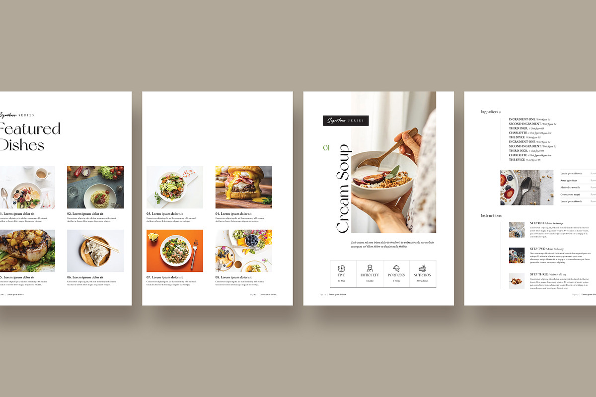 Cookbook / Recipe Book, a Brochure Template by GoldenPixelStudio (Photo 10 of 22)