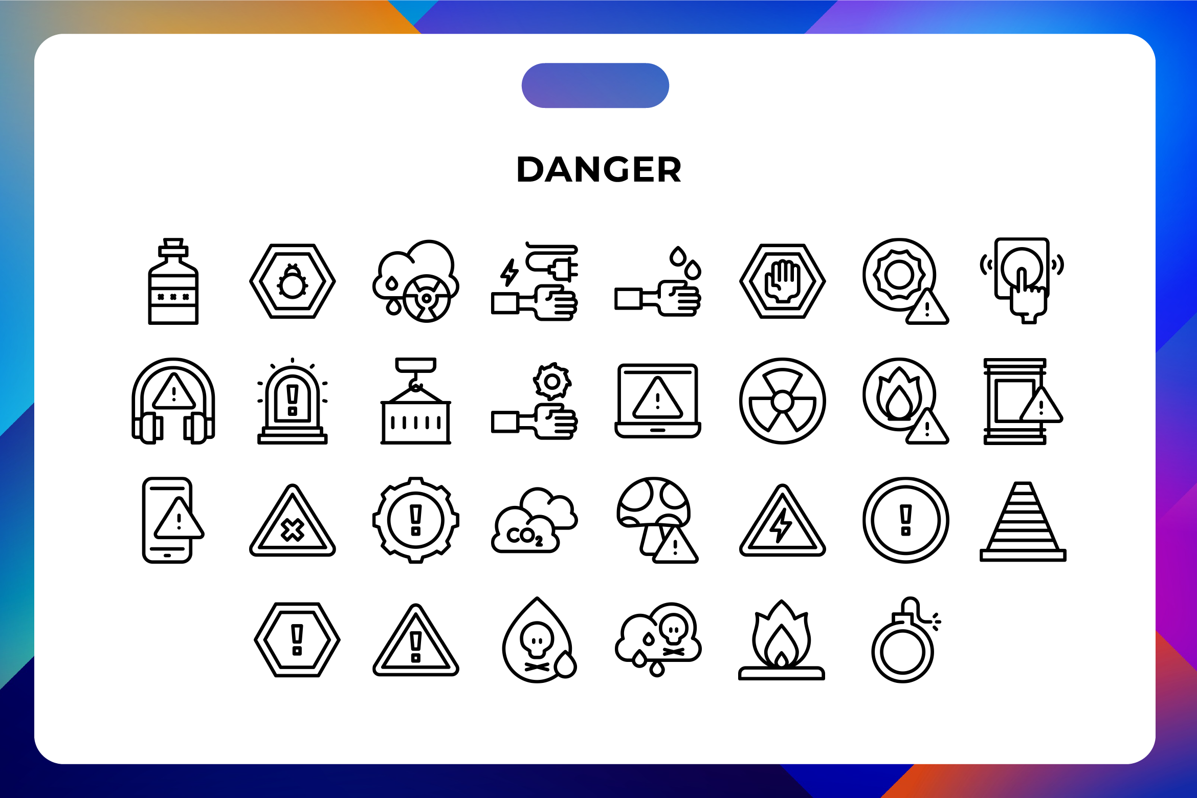 Danger Icons, an Icon by Wencory