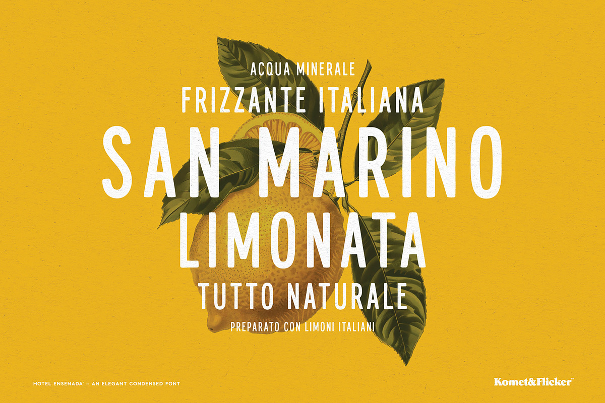 Hotel Ensenada, a Sans Serif Font by Komet & Flicker (Photo 11 of 15)