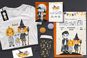 Halloween.Cute watercolor collection, a Decorative Illustration by Kate_Rina (Thumbnail 5 of 11)