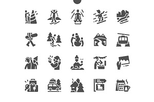 Winter Vacation Icons