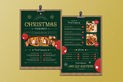 Green Elegant Christmas Food Menu, a Flyer Template by Aiyari Graphic (Thumbnail 1 of 3)