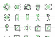 50 Photography Green & Black Icons, an Icon by IconBunny (Thumbnail 2 of 2)