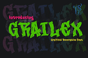 Grailex - Grafitti decorative font, a Font by LetterStock (Thumbnail 1 of 6)