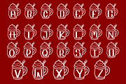 Chrismas mug, a Symbol Font by Petal Pixels (Thumbnail 2 of 10)