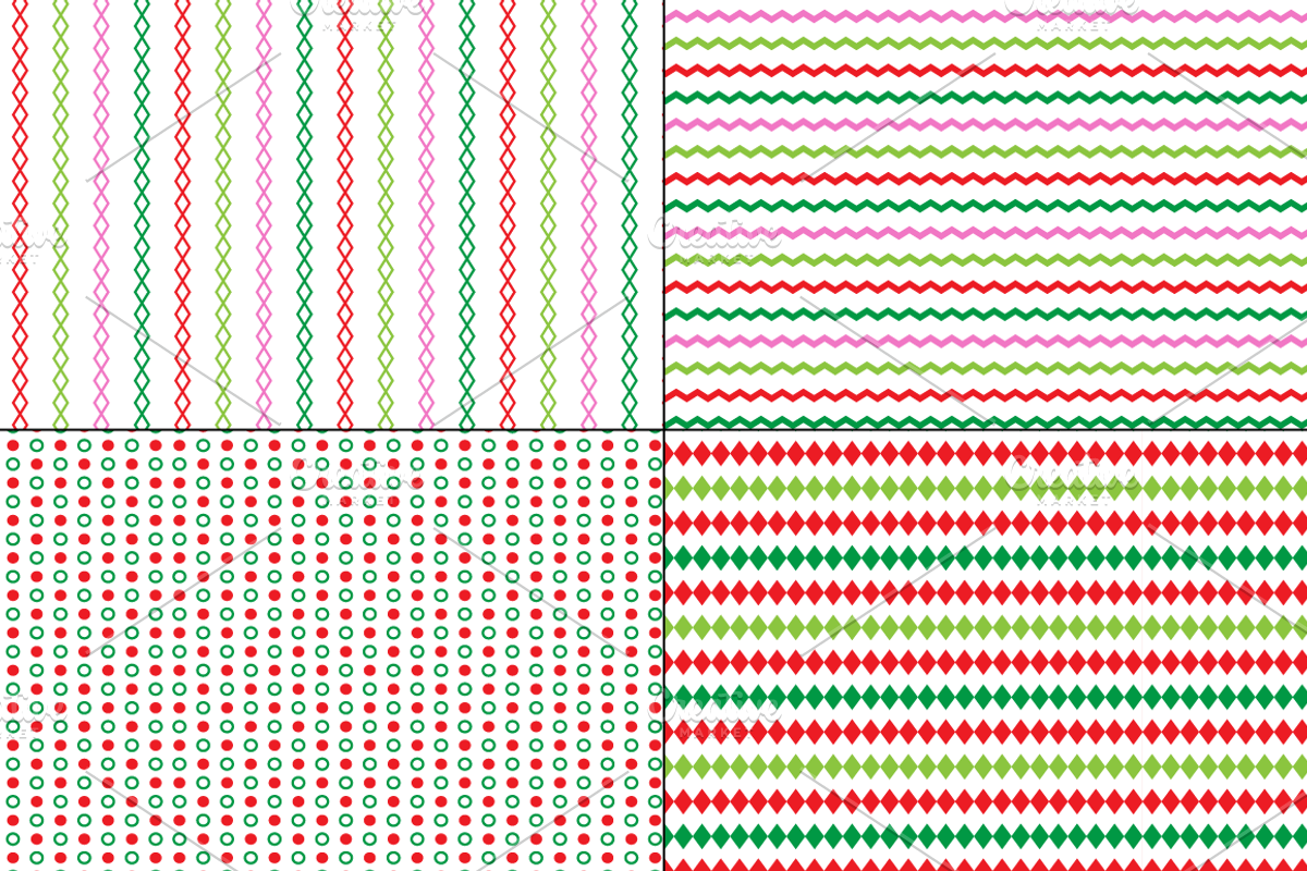 Seamless Christmas Patterns preview 8