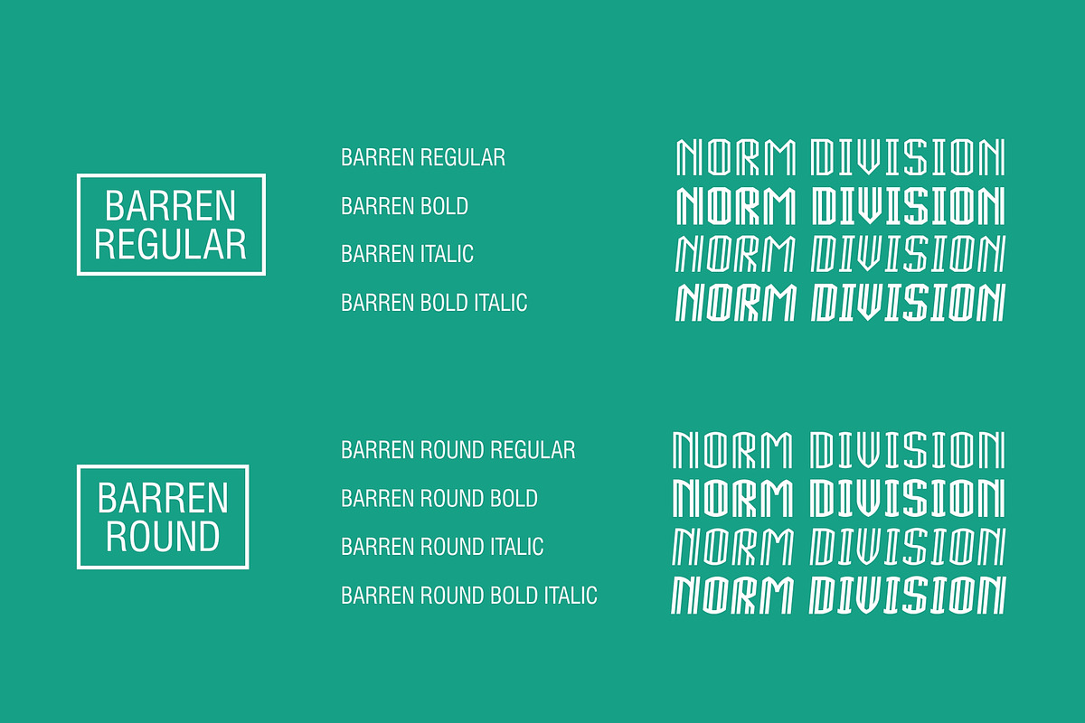 BARREN TYPEFACE preview 4