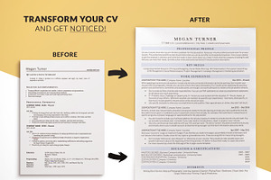 Professional CV Template Word, Pages