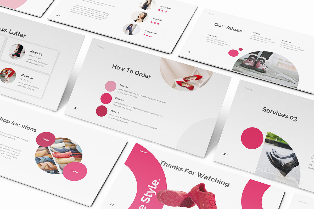 Shoes Store Powerpoint Template, a Presentation Template by Formatika ...