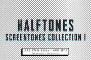 Screentones Collection 1 - Halftones, a Background Graphic by Honnum Graphic Art (Thumbnail 1 of 11)