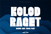 Kolod Raget - Round Font, a Sans Serif Font by Iqsiart Studio (Thumbnail 1 of 6)