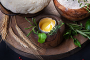 Pizza dough with egg, herbs and flour, a Food & Drink Photo by eleana (Thumbnail 3 of 3)