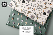 Boys Rule, a Pattern Graphic by Muriel Petitpattern (Thumbnail 1 of 4)