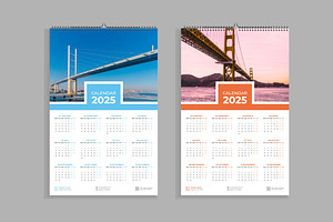 Wall Calendar Design 2025