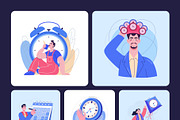 Time Management Illustration Art Set, a Work Illustration by Creative Stall (Thumbnail 8 of 10)