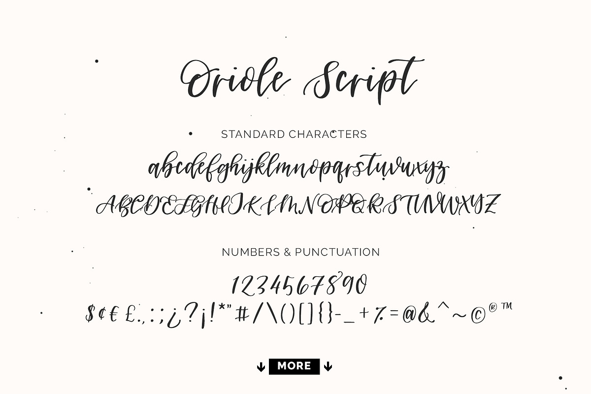 Oriole Script Font preview 3