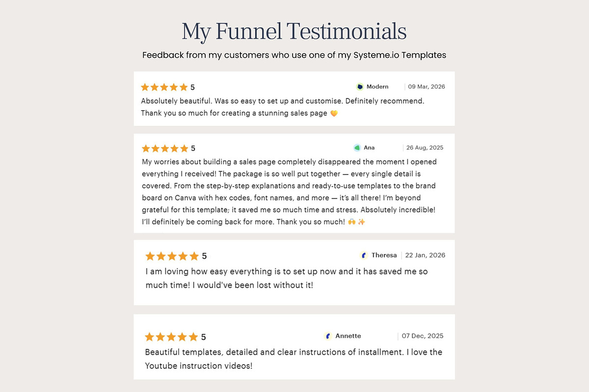 Systeme.io Rosy Sky Sales Funnel, a Landing Page Template by Hayley's Digital Hub (Photo 10 of 10)