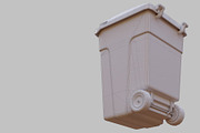 Green Parisian trash bin, an Object 3D Model by happy brush (Thumbnail 9 of 9)