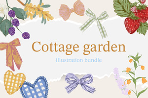 Cottage garden clipart