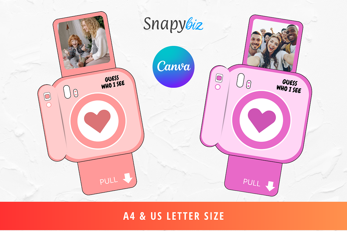 Printable Pull Out Photo Card Canva, a Card Template by Snapybiz (Photo 7 of 11)