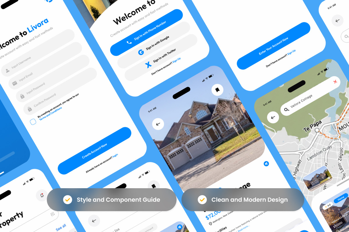 Livora - Real Estate Property Finder, an App Template by productype1 (Photo 3 of 5)