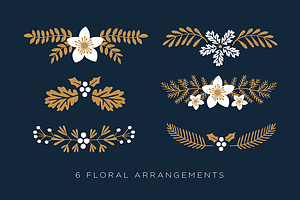 Elegant Christmas Graphic Set