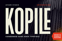 Kopile - Condensed Typeface