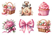Coquette Girly Summer Clipart, an Illustration by DreamArtGraphic (Thumbnail 4 of 4)