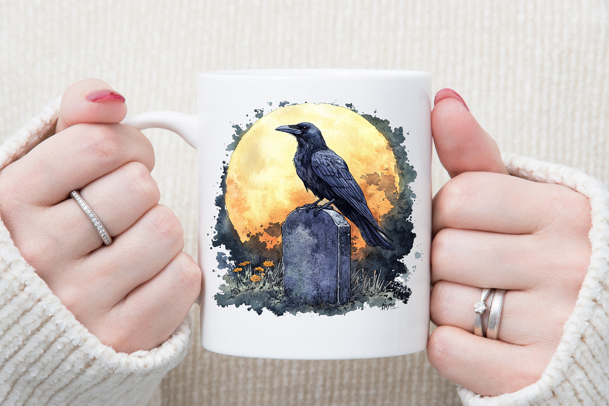 Full Moon Spooky Halloween Clipart S, an Illustration by Sublimation Artist (Photo 5 of 6)