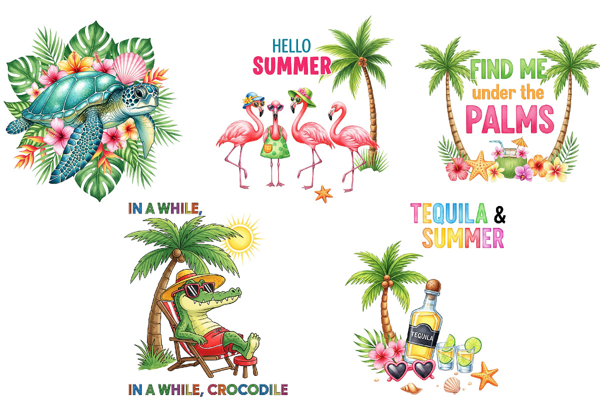 Summer Season Sublimation Quotes, an Illustration by DreamArtGraphic (Photo 3 of 5)