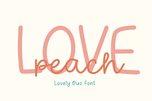 LOVE PEACH LOVELY DUO FONT