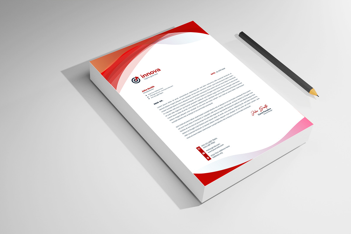 Letterhead, a Stationery Template by mdmijanur0187 (Photo 6 of 10)
