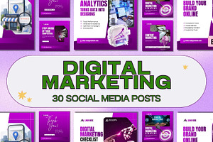 Digital Marketing Social Media Kit, a Social Media Template by Arslan