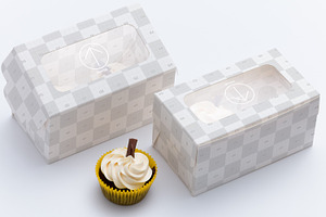 Two Cupcake Box Mockup 02