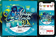Throw Back 80s Flyer, a Flyer Template by regalDRAW (Thumbnail 1 of 3)