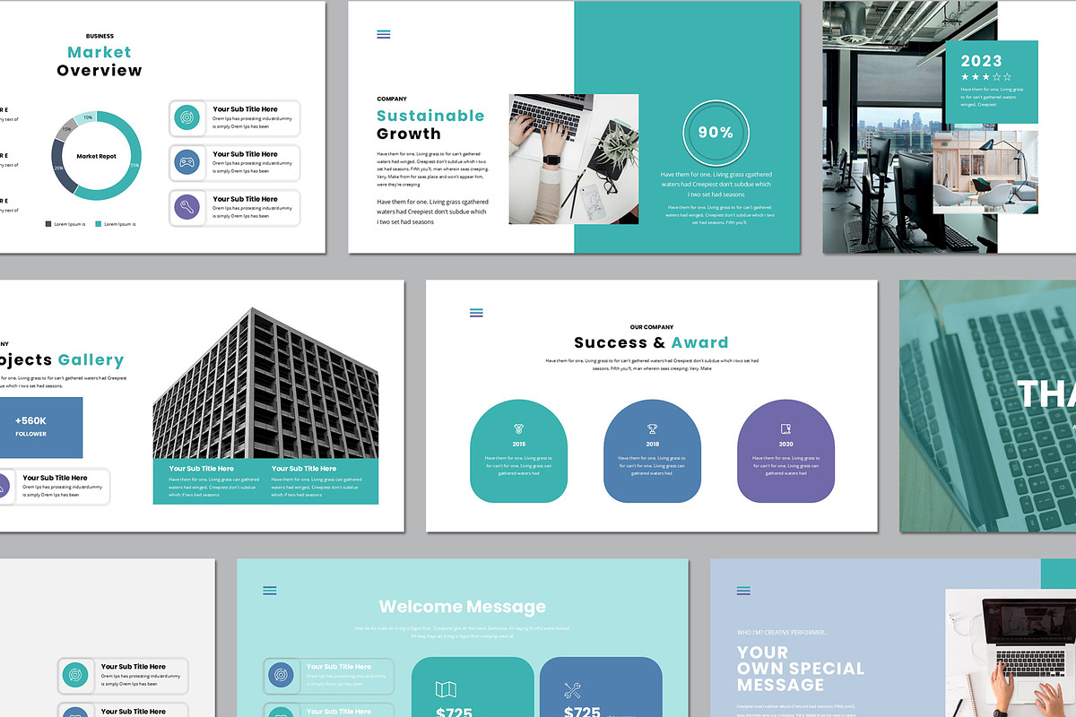 Annual Report Presentation Template, a Presentation Template by Pradaxa (Photo 7 of 10)
