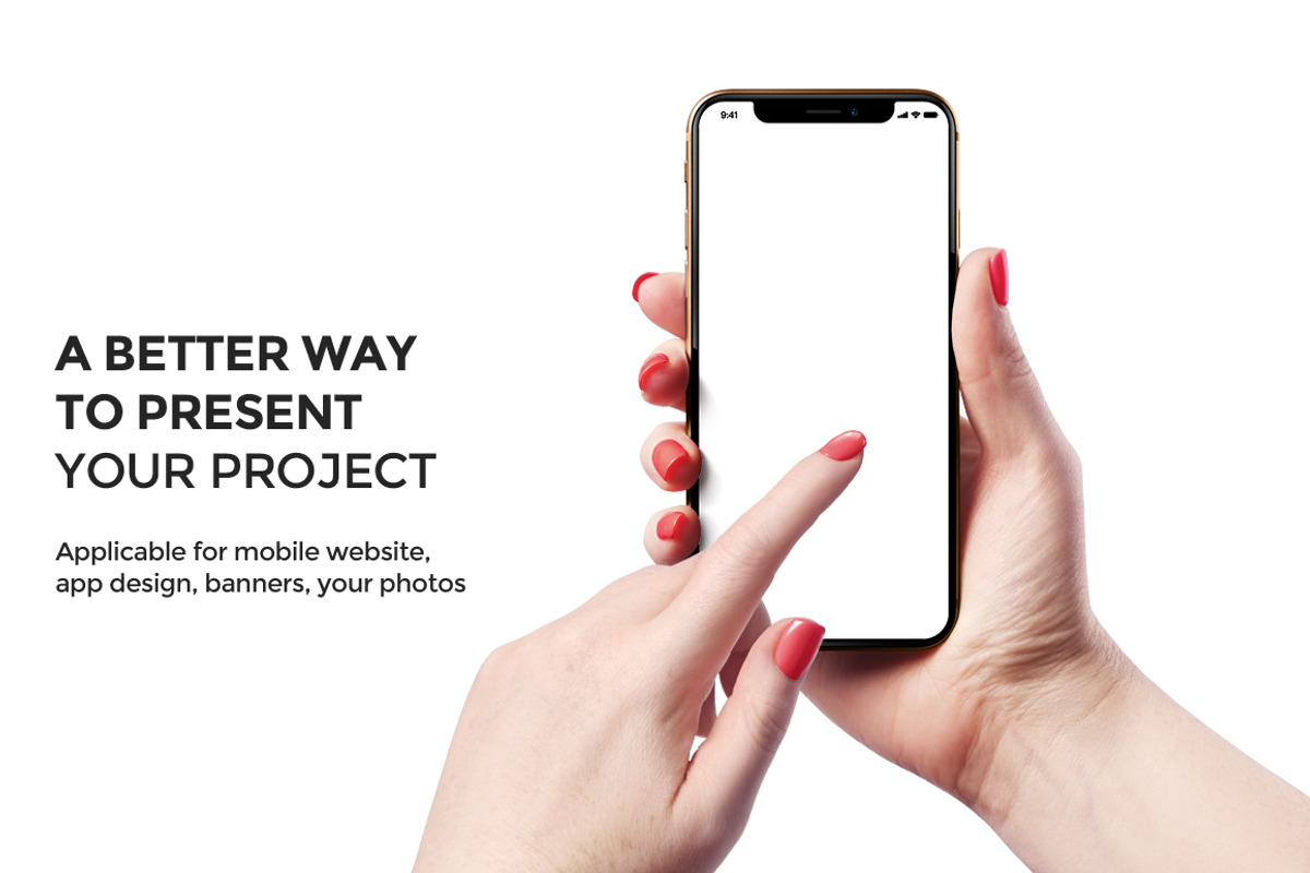 iPhone XS Mockup Version 2, an iPhone Mockup by Mockup Store (Photo 2 of 3)
