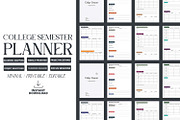 College Semester Planner, a Presentation Template by Ahluva Studio (Thumbnail 1 of 9)