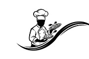 High-quality chef cooking silhouette, an Illustration by Amazin_art (Thumbnail 19 of 31)