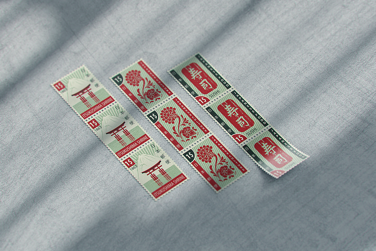 Postage Stamp MockUp v1, a Product Mockup by coloformia (Photo 2 of 13)