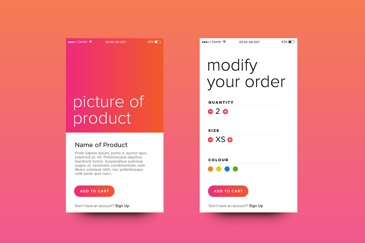 Daily UX UI Kit for App Design, a Background Graphic by Orange Graphics (Photo 4 of 6)