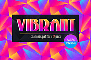 Vibrant seamless pattern pack, a Pattern Graphic by Gudiny (Thumbnail 1 of 12)