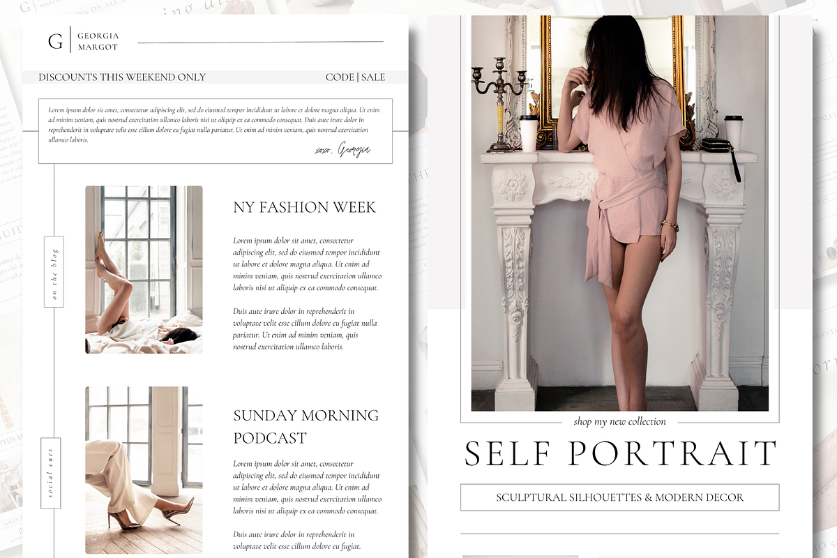 Modern Newsletter | Email Newsletter, a Templates & Theme by The Edits Shop (Photo 5 of 9)