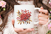 Elegant Gold & Red Christmas Clipart, an Illustration by RobertsArt (Thumbnail 7 of 7)