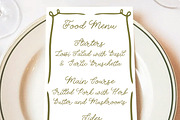 Whimsical Wedding Invitation Font, a Handwritten Font by Amalia Calligraphy (Thumbnail 4 of 8)