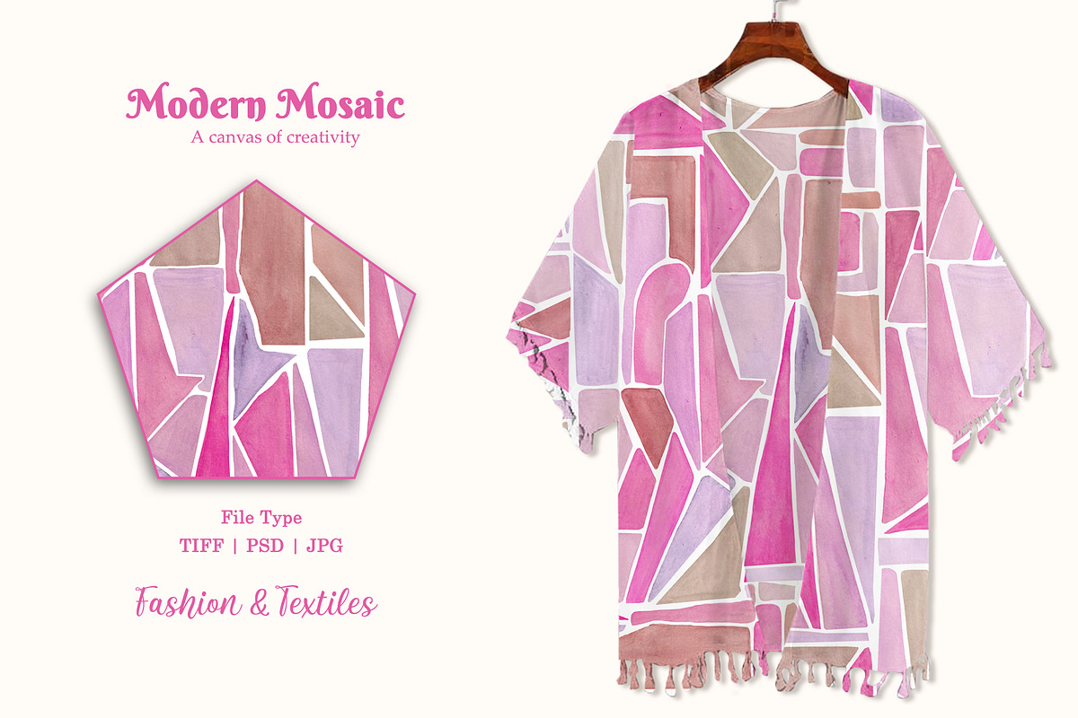 Modern Mosaic Prints & Patterns, a Pattern Graphic by GND ART STUDIO (Photo 5 of 8)