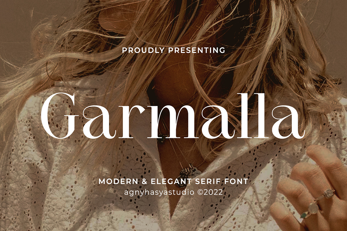 Garmalla - Display Serif Font, a Serif Font by agnyhasyastudio (Photo 1 of 11)