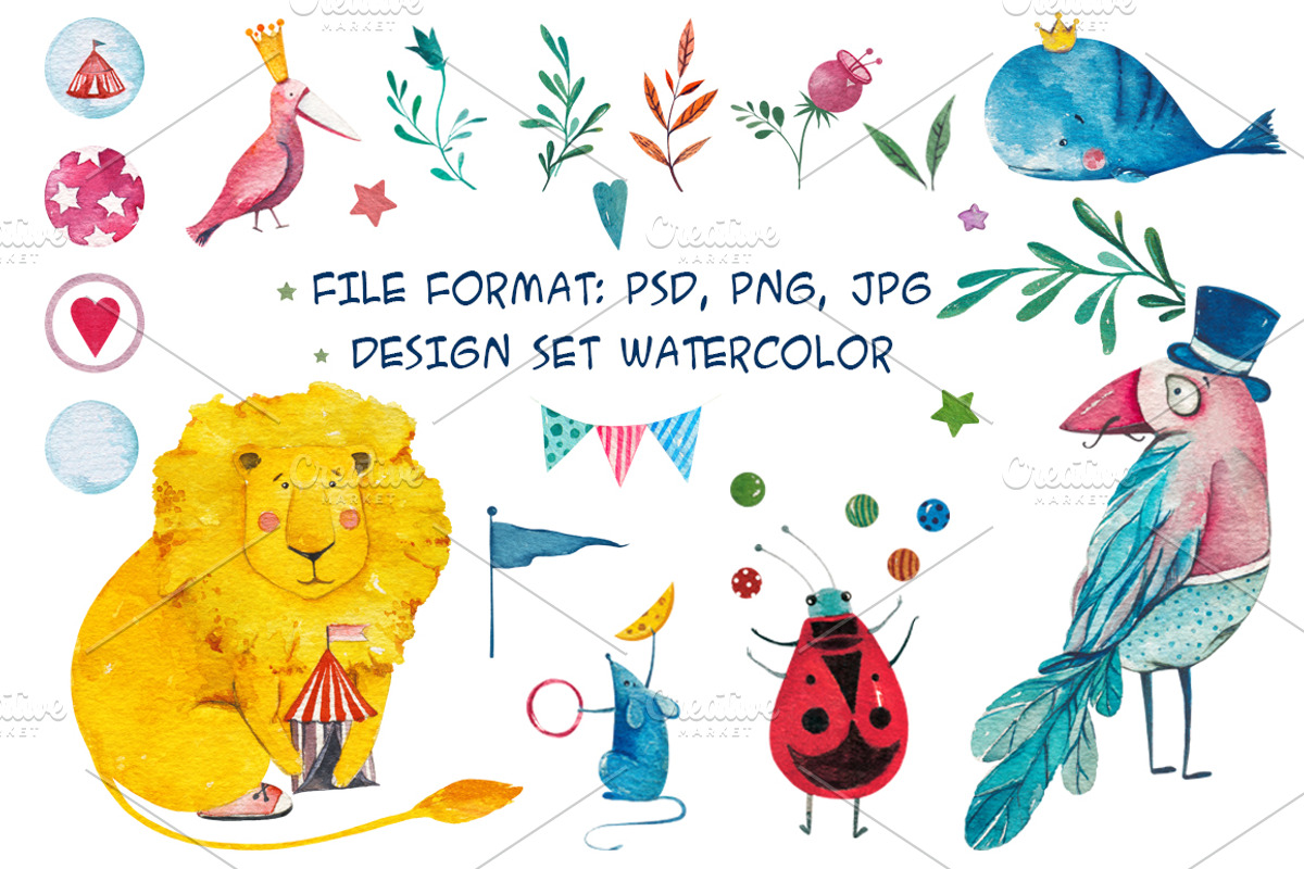 Circus Magic Collection, an Animal Illustration by Ksenia Markevych (Photo 5 of 7)