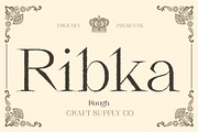 Ribka Rough, a Serif Font by Craft Supply Co. (Thumbnail 1 of 8)
