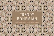 Trendy Bohemian Pattern Collection, a Pattern Graphic by Jennadesigns (Thumbnail 1 of 8)